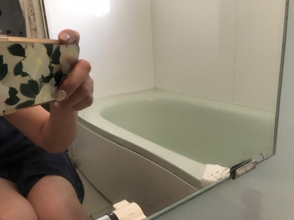 水垢が取れたお風呂の鏡