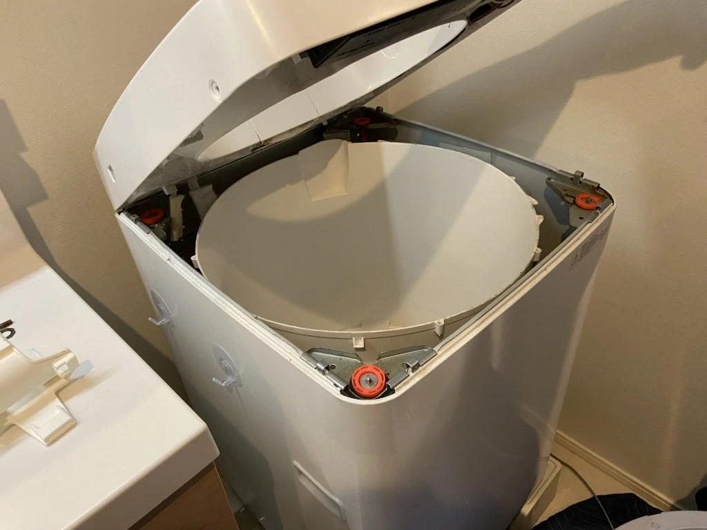洗濯槽クリーニングで綺麗になったSHARPの穴なし縦型洗濯機