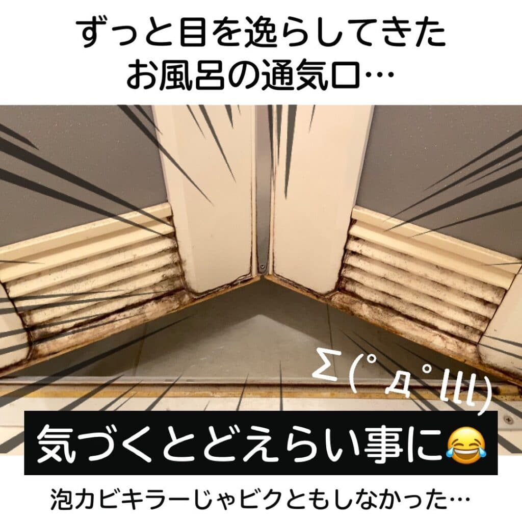 サンポールで撃退 お風呂通気口のカピカピ汚れをお掃除しました ハウスクリーニング業者比較サイト